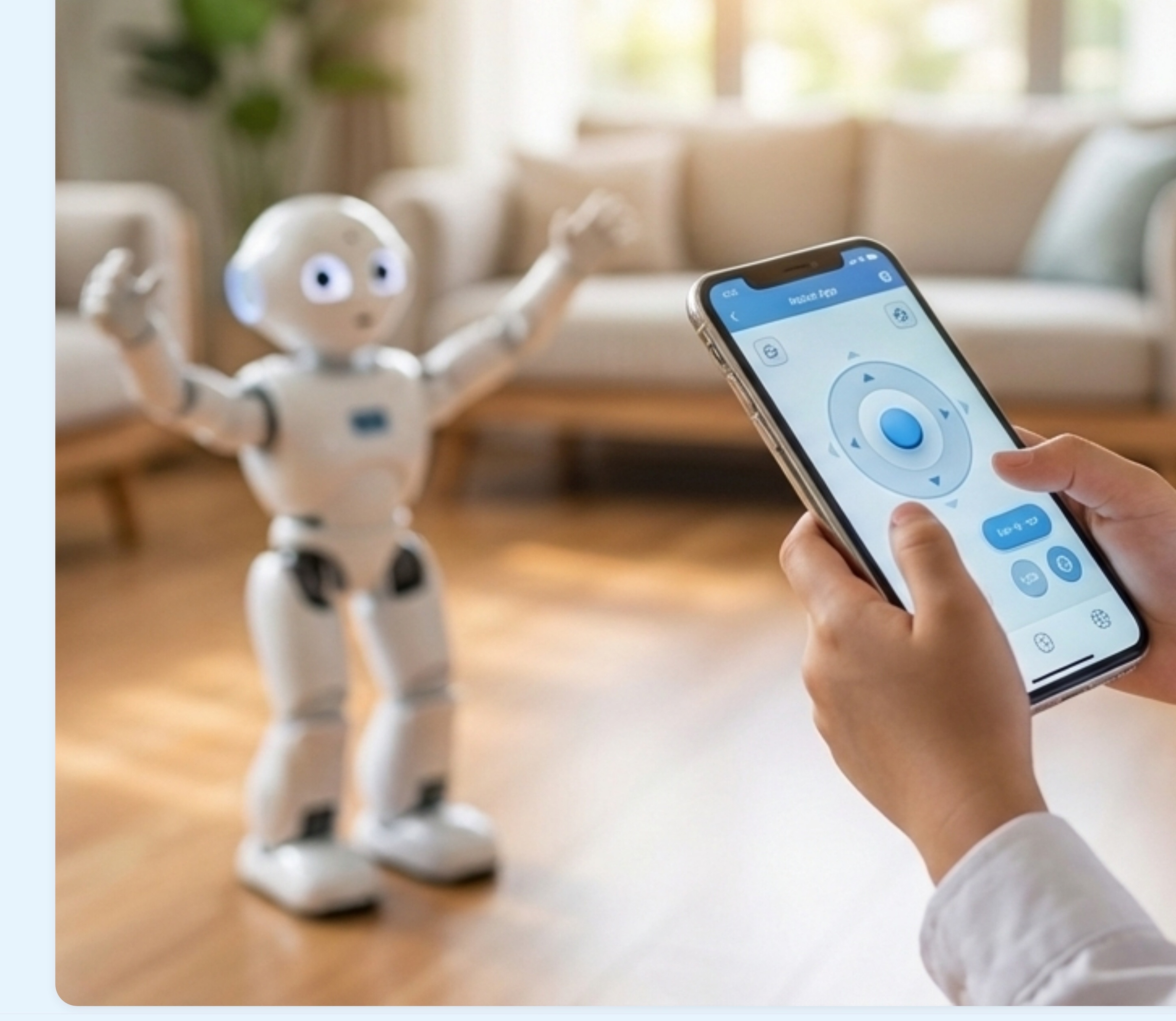 Hand holding smartphone